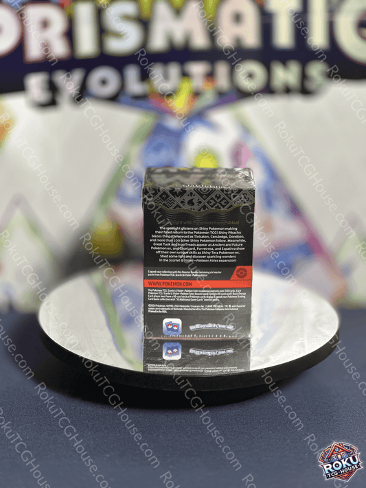 Back of Paldean Fates – Pokémon TCG Booster Bundle.