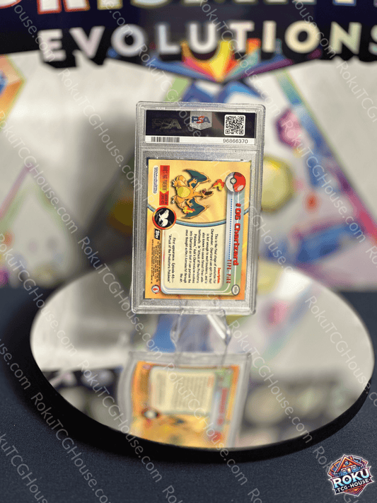 Back of Charizard – Topps Series – Pokémon Card (PSA 7).