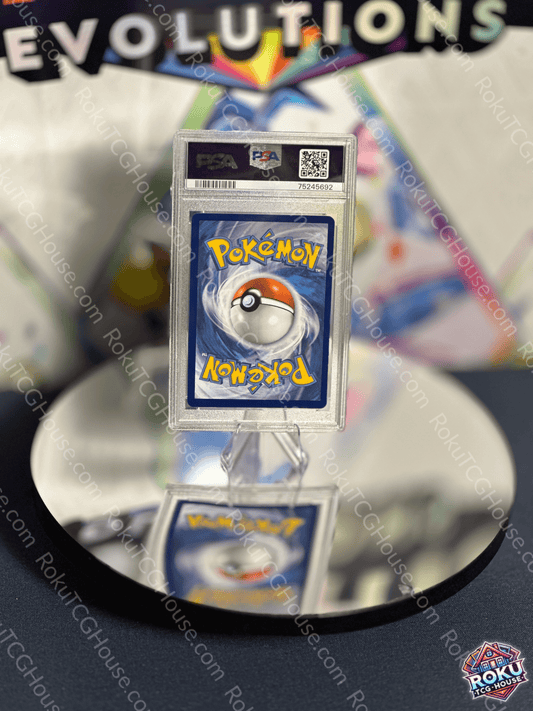 Back of Shadow Rider Calyrex V – Chilling Reign – Pokémon Card (PSA 9).