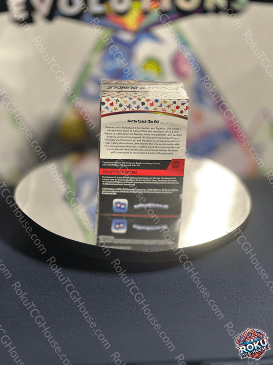 Back of Scarlet & Violet: 151 – Booster Bundle – Pokémon TCG Booster Bundle.
