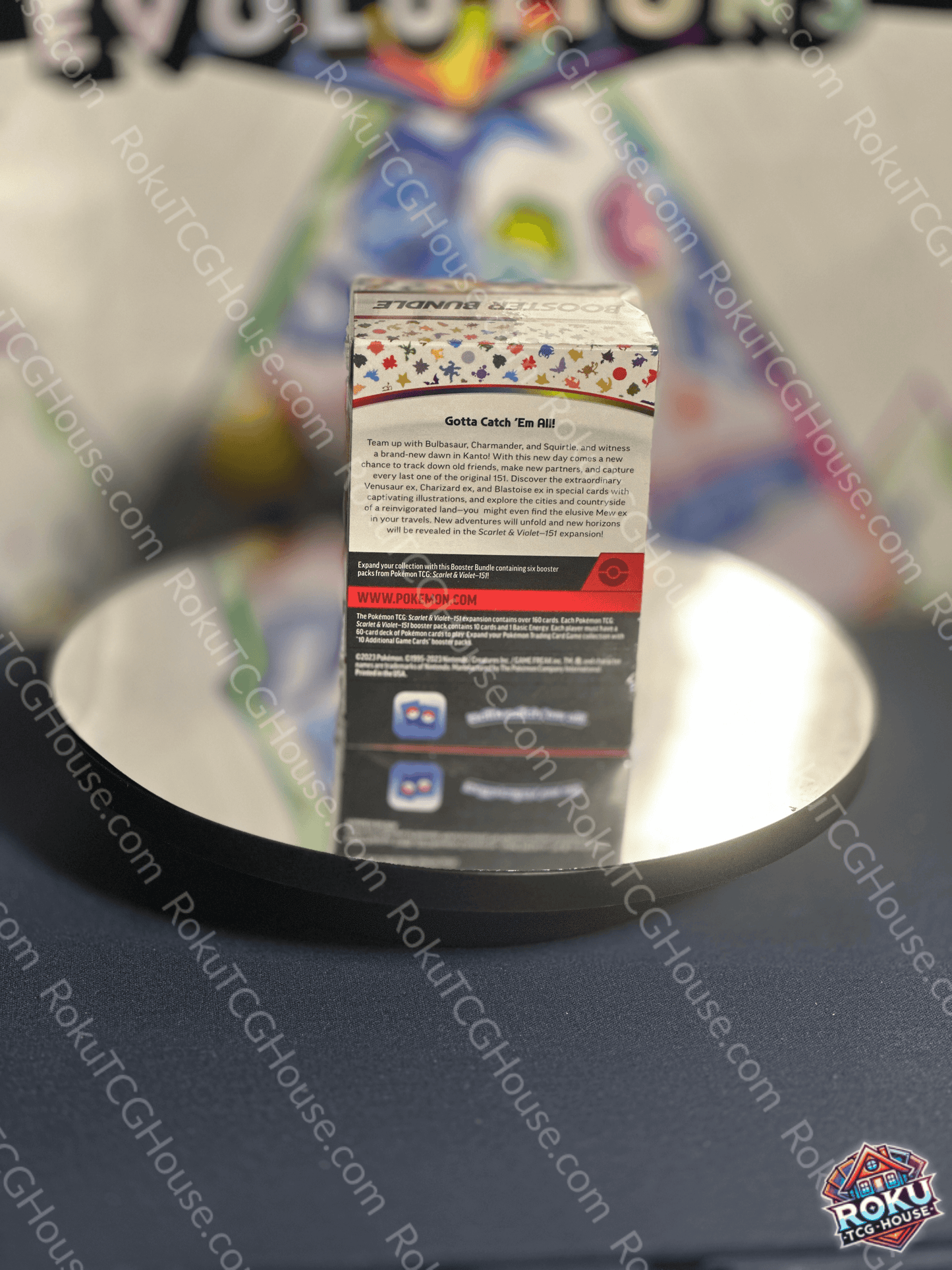 Back of Scarlet & Violet: 151 – Booster Bundle – Pokémon TCG Booster Bundle.