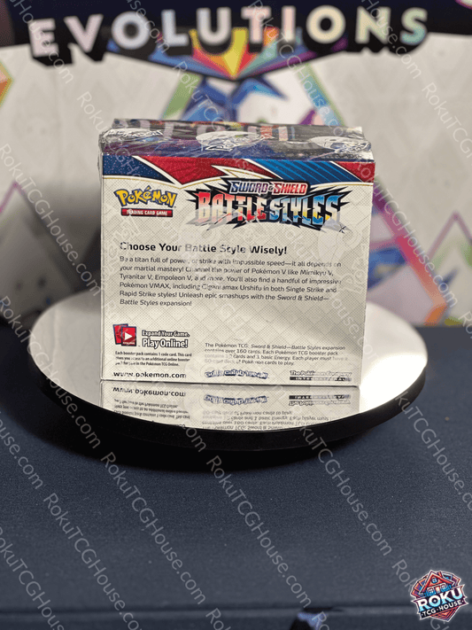 Back of Battle Styles – Pokémon TCG Booster Box (SWSH05).