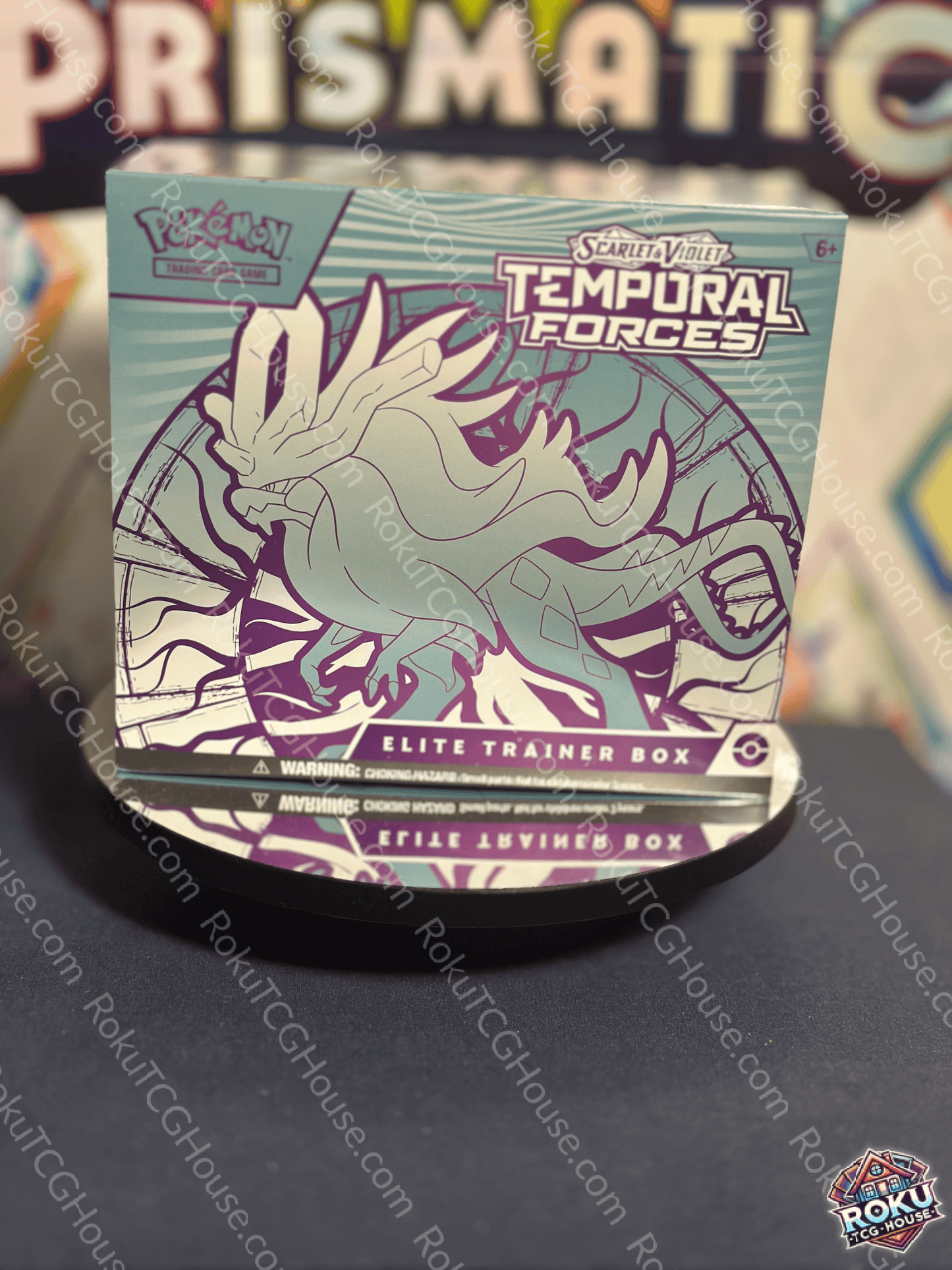 Front of Temporal Forces – Elite Trainer Box (Walking Wake) – Pokémon TCG Elite Trainer Box.