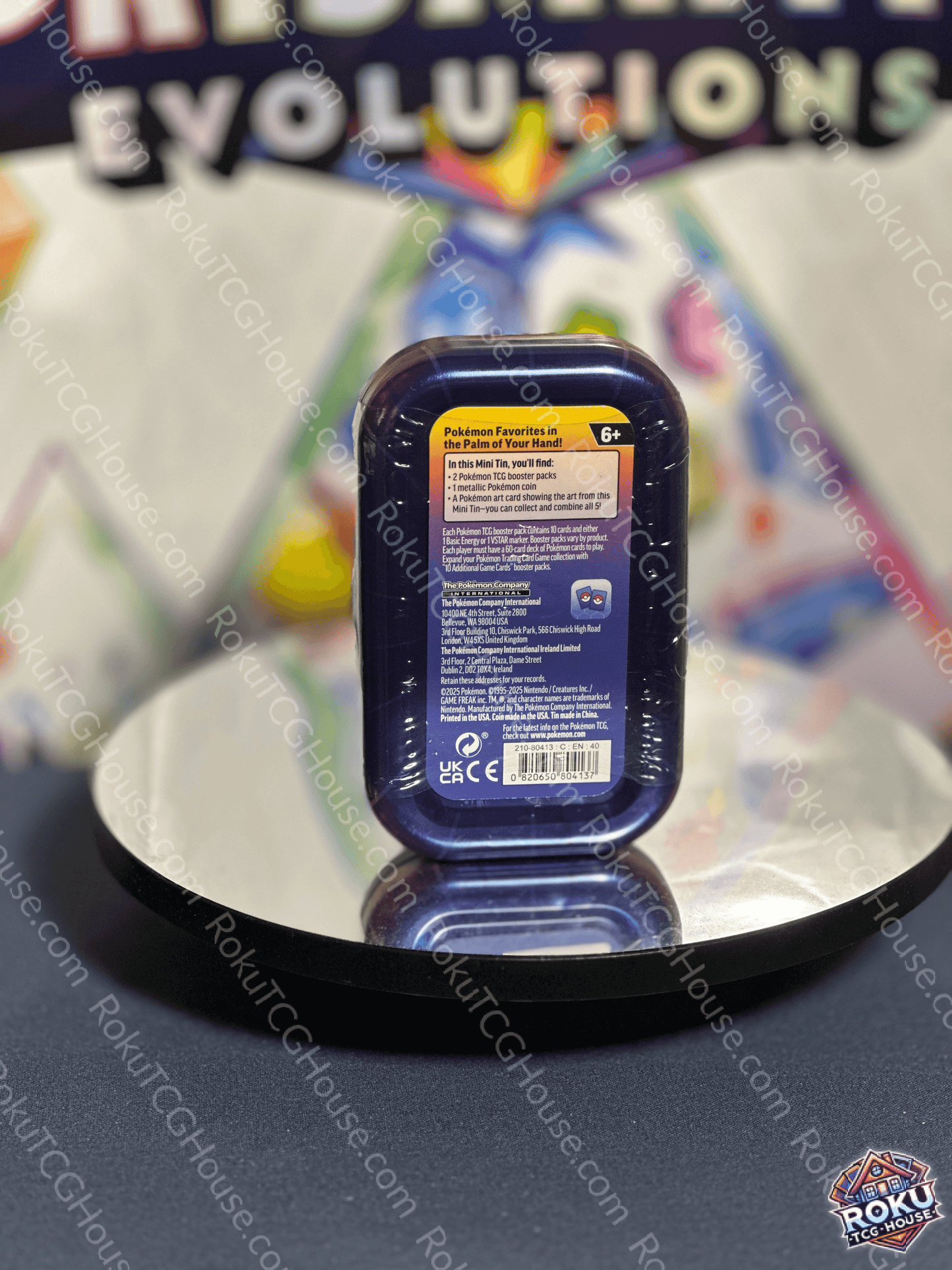 Back of Pokémon TCG: Kanto Powers Mini‑Tin – Pokémon Trading Card Game mini tin.