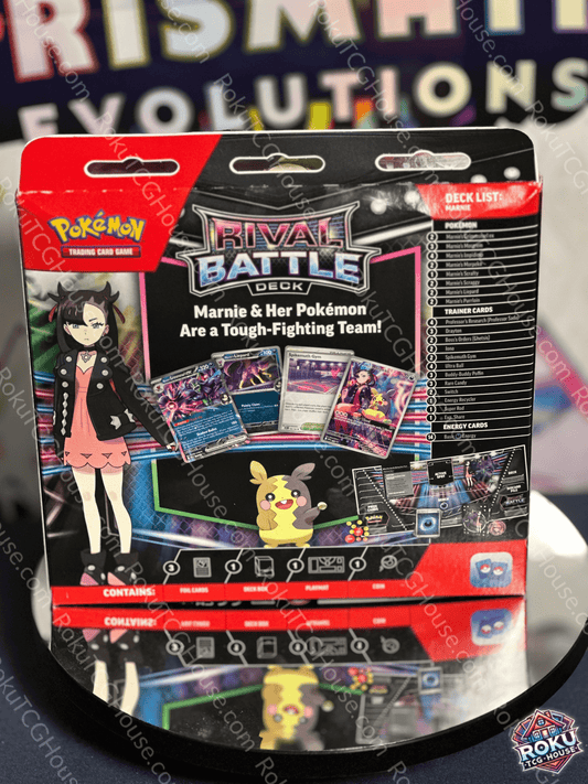 Back of Pokémon TCG: Rival Battle Deck (Marnie) – Pokémon Trading Card Game Deck.