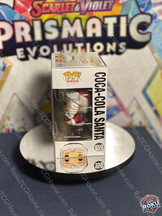 Coca-Cola Santa Ad Icons #159 Funko Pop! Vinyl Figure in box, side view showing character art