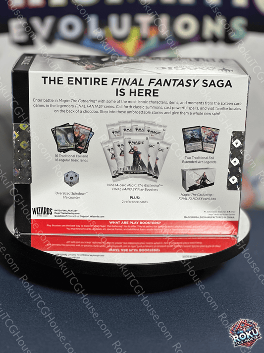Back side of Magic: The Gathering Final Fantasy Bundle sealed box