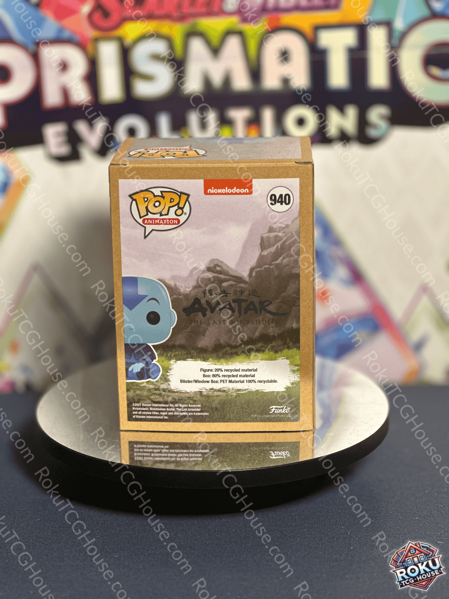 Back of Aang (Spirit) - Avatar:TLA #940 - Funko Pop! Vinyl Figure showing box art and product details