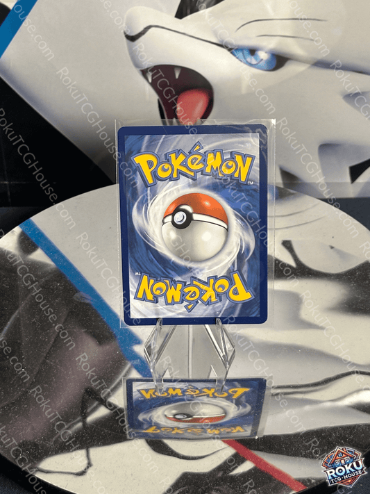 Close-up of Pokémon card featuring a Pokéball, showcasing vibrant design and collectibles appeal.