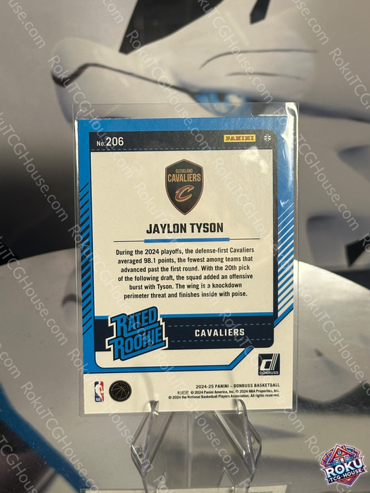 Jaylon Tyson (Rookie Card, Disco) - 2024 Panini Donruss NBA Card (NM)
