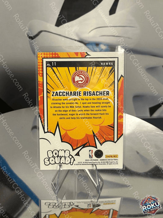 Zaccharie Risacher (Rookie Card, Bomb Squad) - 2024 Panini Donruss NBA Card (NM)