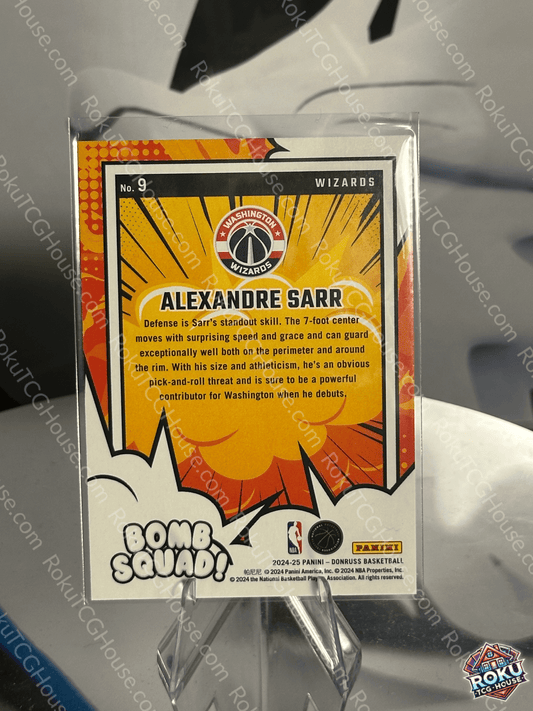 Alexandre Sarr (Rookie Card, Disco, Bomb Squad) - 2024 Panini Donruss NBA Card (NM)
