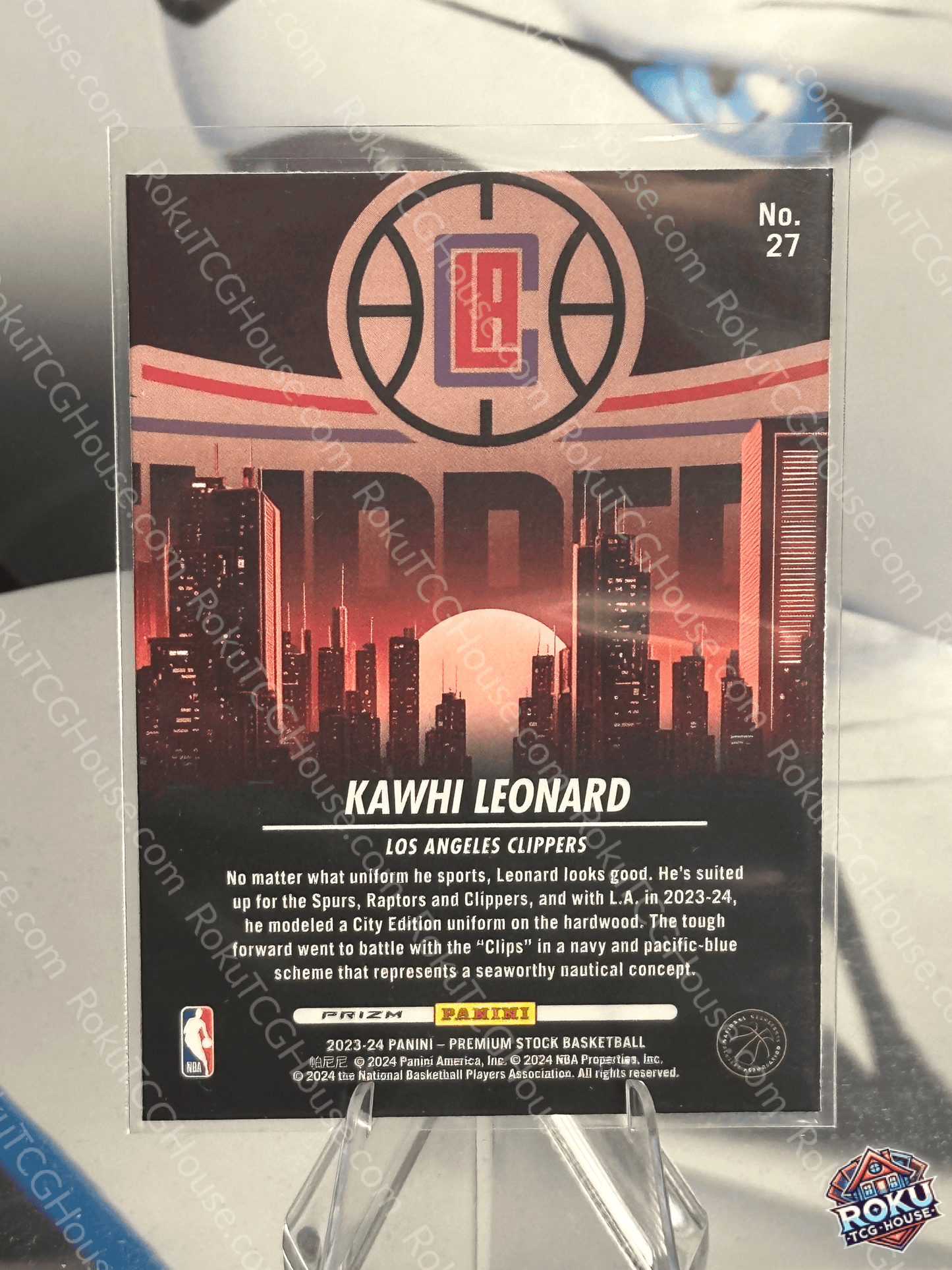 Kawhi Leonard (City Ed.) - 2023 Panini Premium Stock NBA Card (NM)