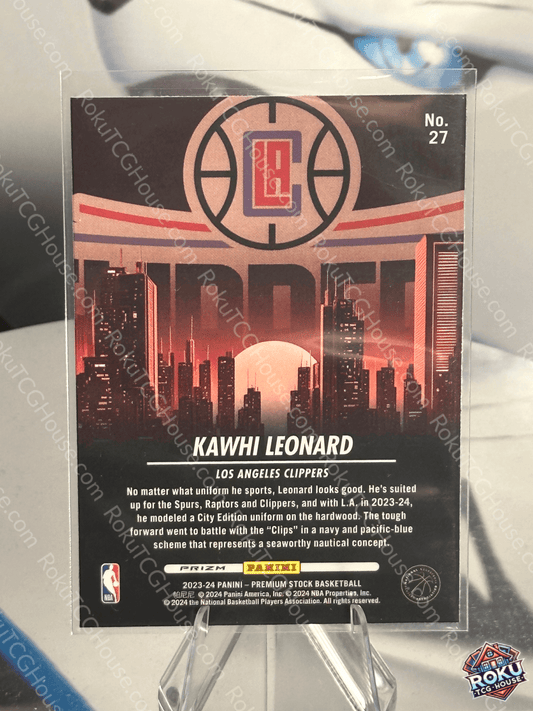Kawhi Leonard (City Ed.) - 2023 Panini Premium Stock NBA Card (NM)