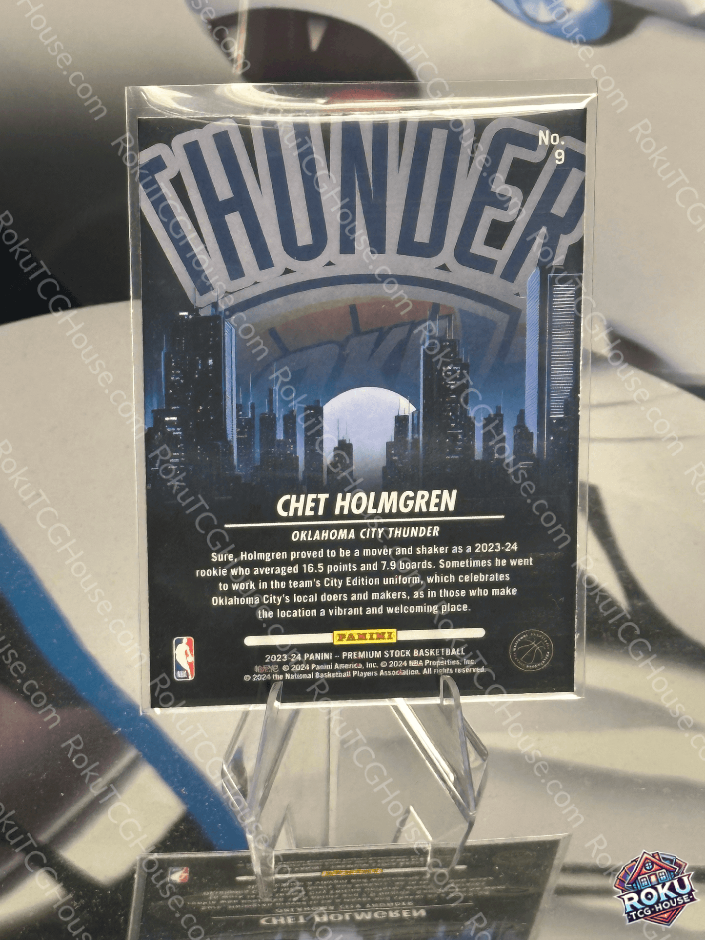 Chet Holmgren (City Ed.) - 2023 Panini Premium Stock NBA Card (NM)