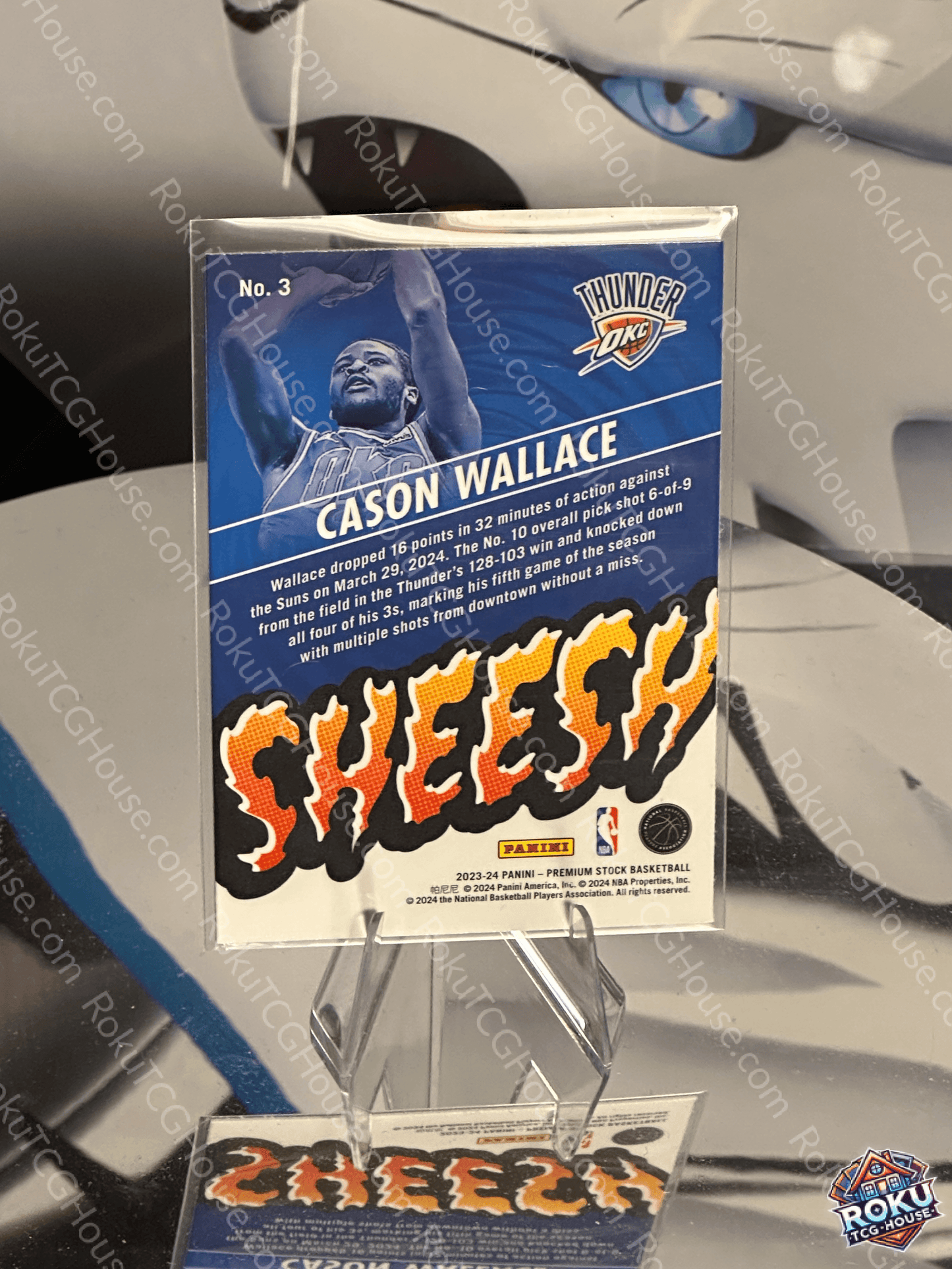 Cason Wallace (Rookie, Sheesh) - 2023 Panini Premium Stock NBA Card (NM)