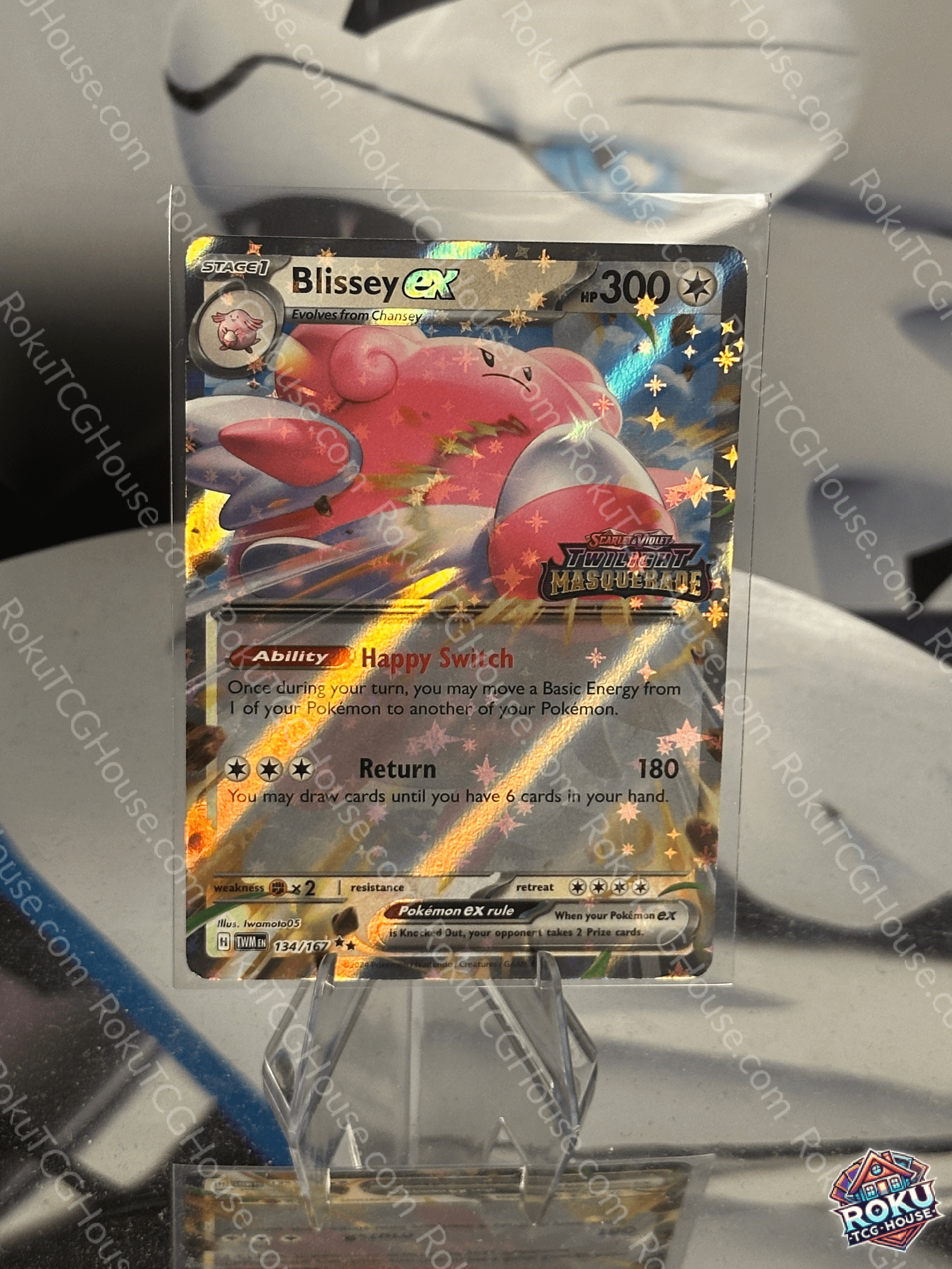 blissey ex pokemon card Blissey EX (Twilight Masquerade Stamp)