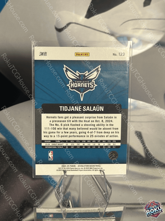 Tidjane Salaun (Teal Swirl) - '24-'25 Panini Revolution NBA Card (NM)