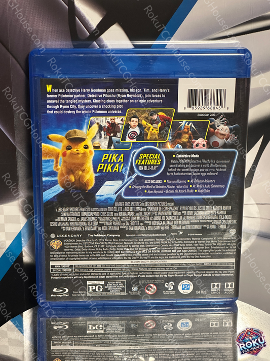 Detective Pikachu - Blu-Ray Movie (Used)