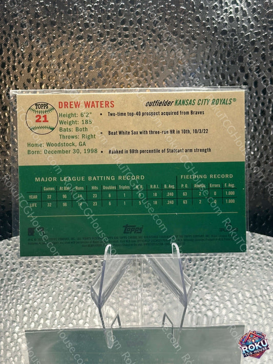 Drew Waters 2023 MLB Card Near Mint back