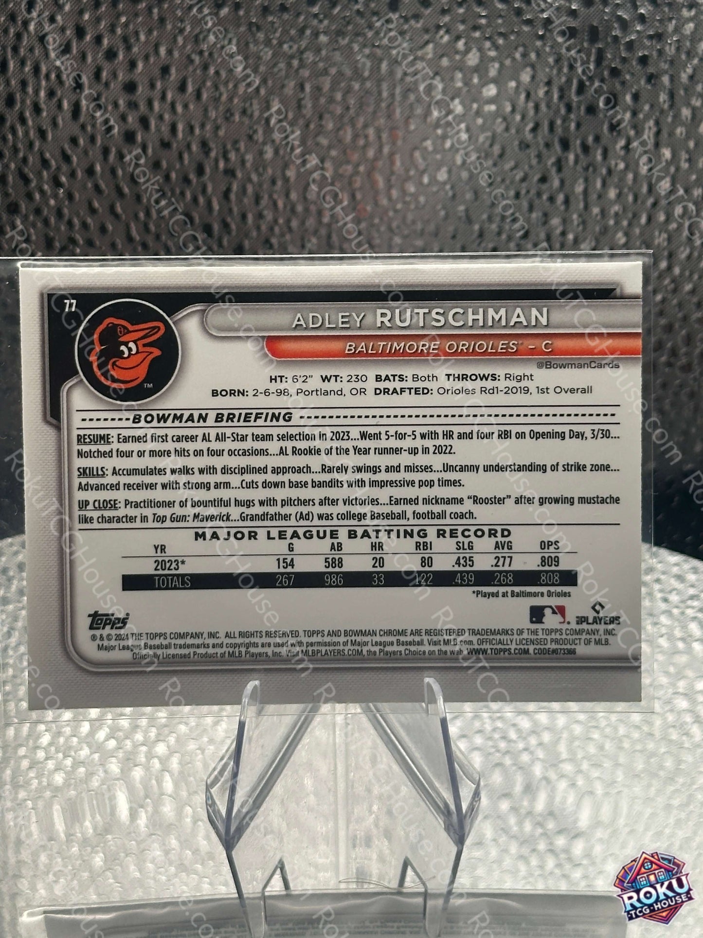 Adley Rutschman (Mojo) - 2024 MLB Card (NM)