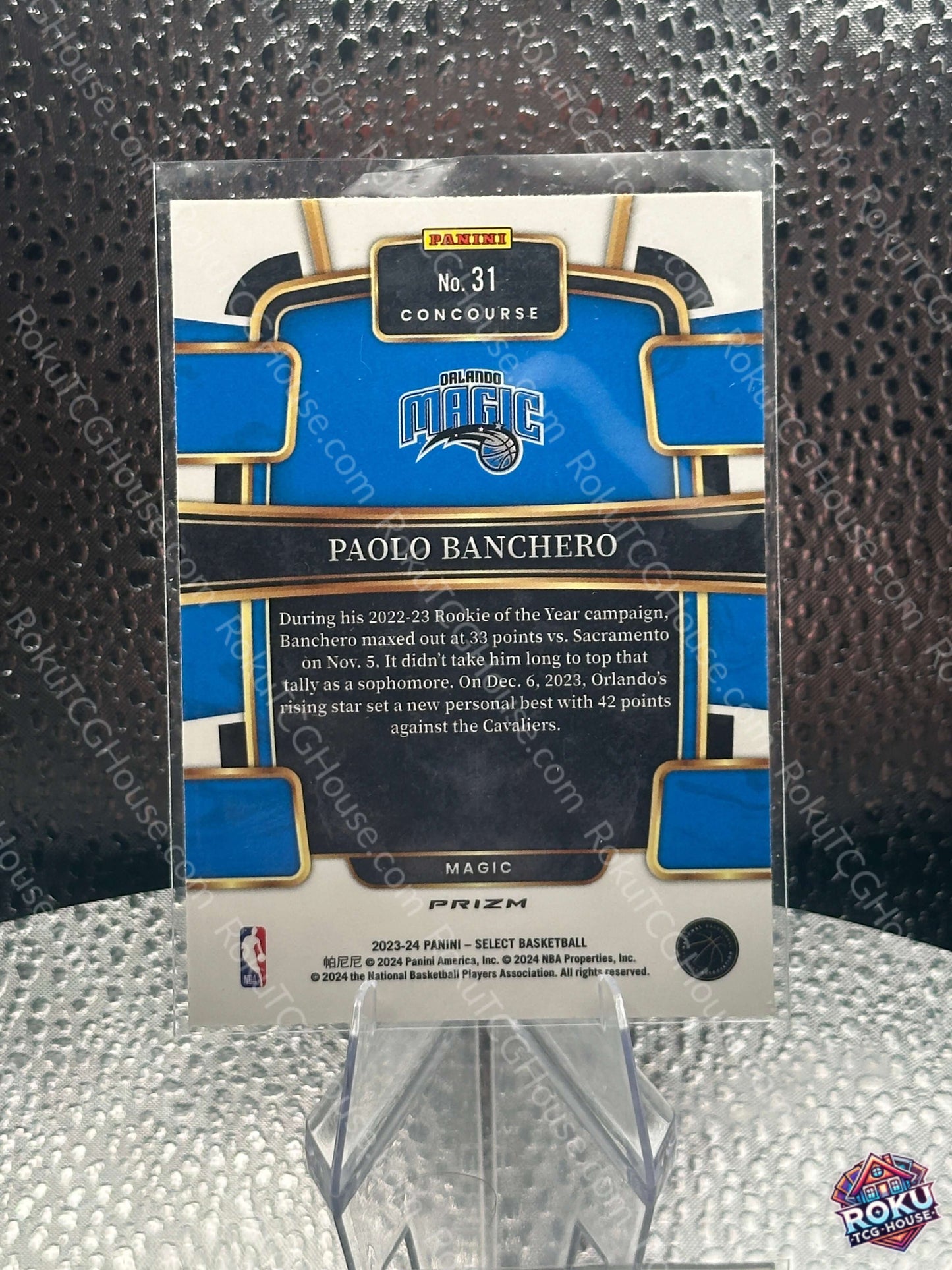 Paolo Banchero (Wave Red Prism) - 2023 NBA Card (NM)