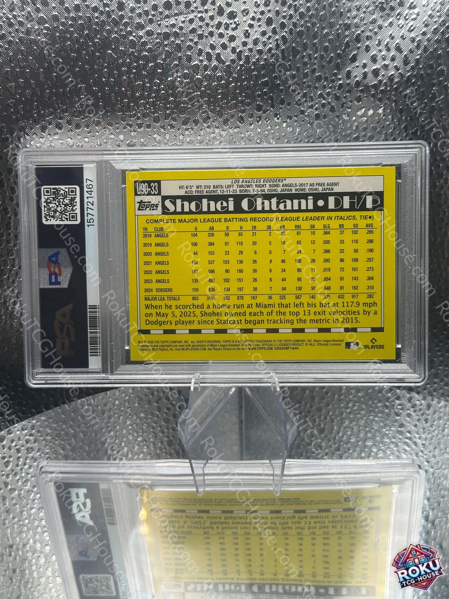 Shohei Ohtani #33 - 2025 Topps Update - MLB Card (PSA 9)
