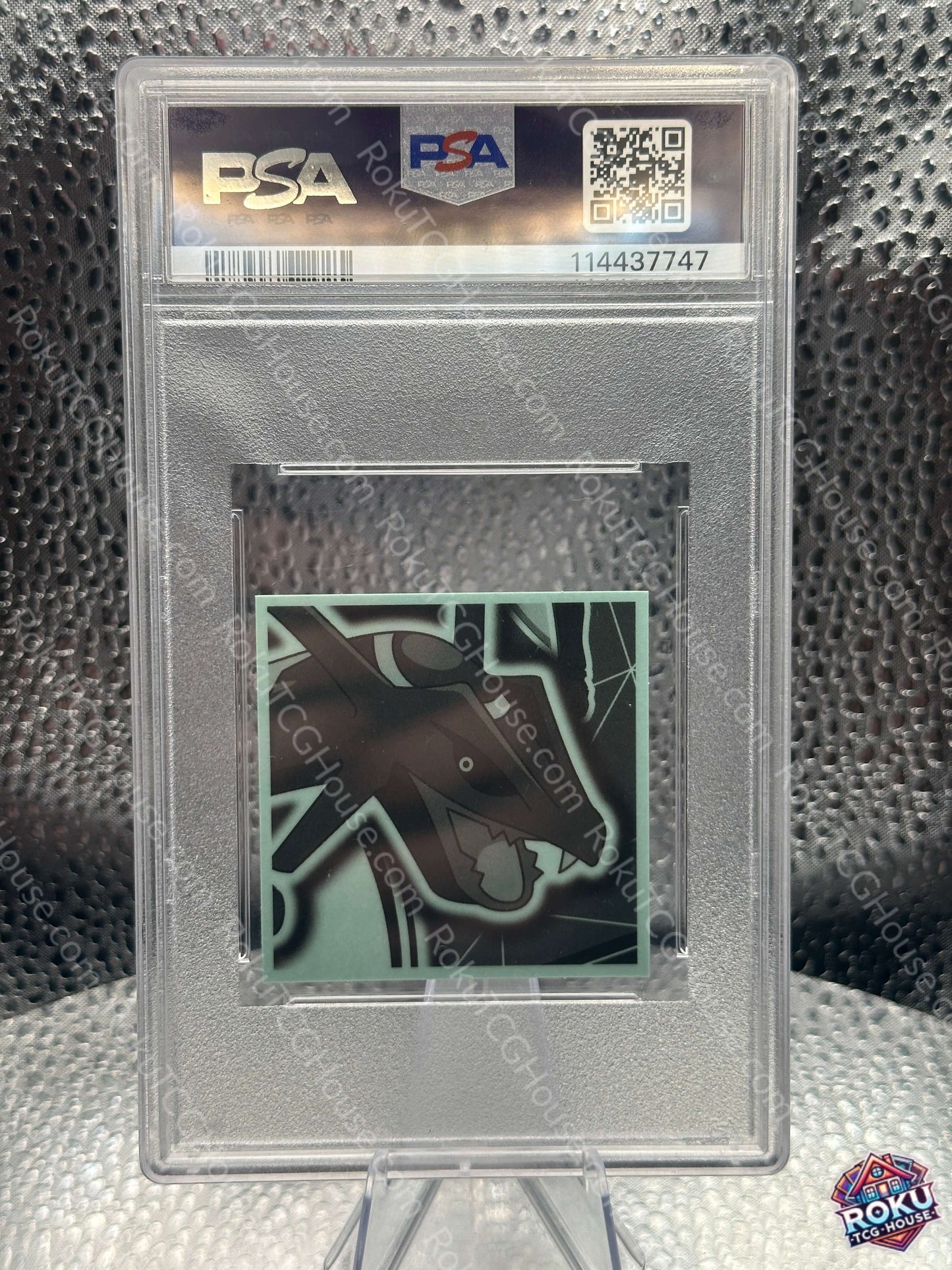 Black Rayquaza (#22) - Horizons Wafer Stickers - Pokemon Sticker (PSA 9)