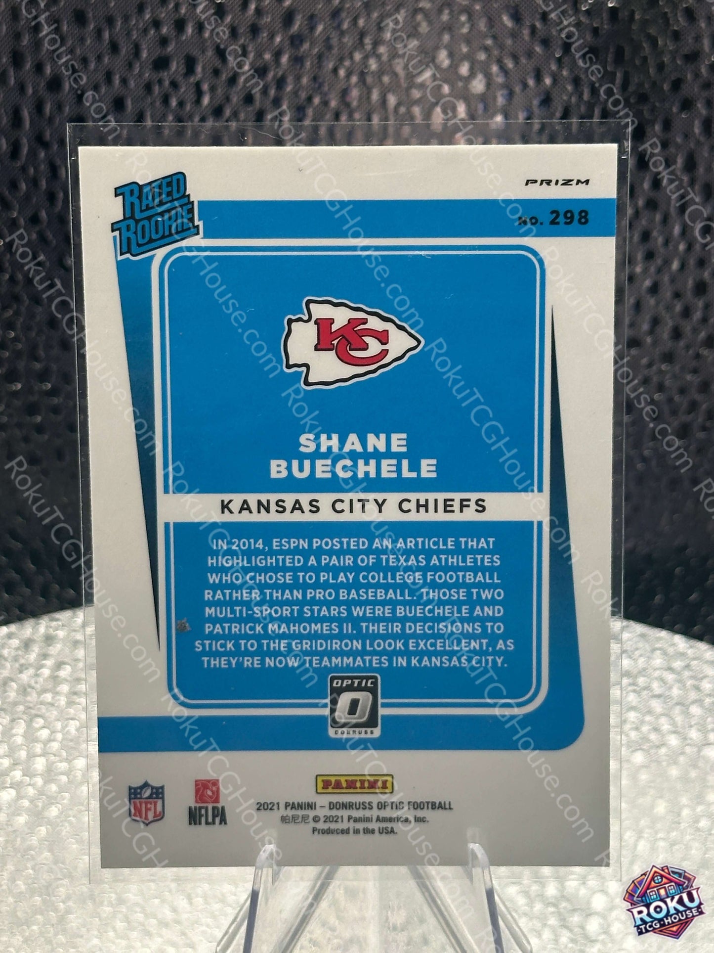Shane Buechele 2021 NFL Blue Scope Near Mint Card