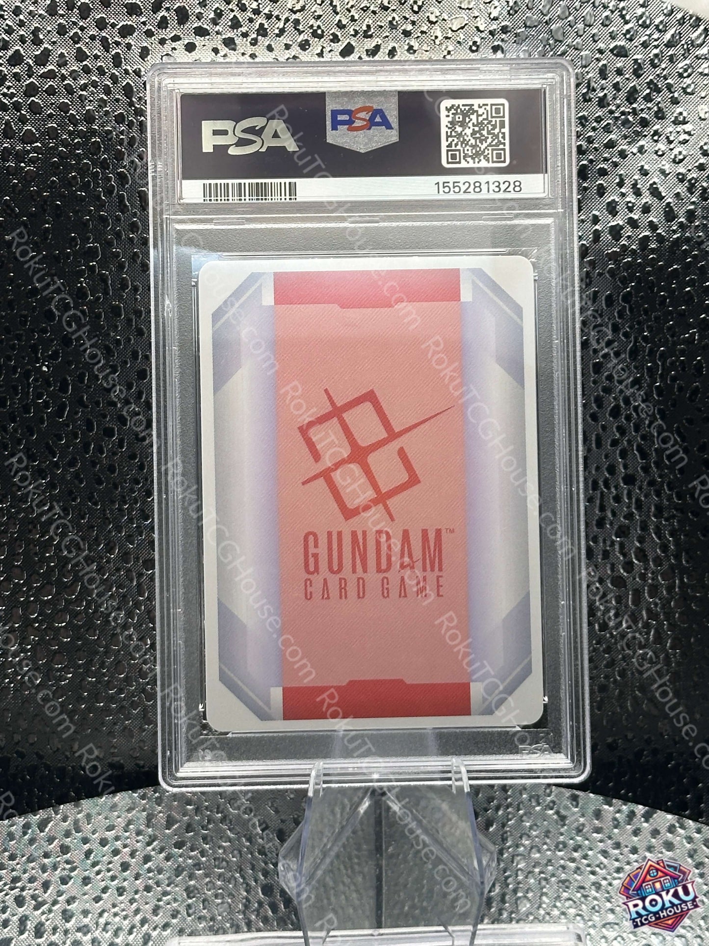 Newtype Rising Gundam Card R-004 PSA 10 graded back