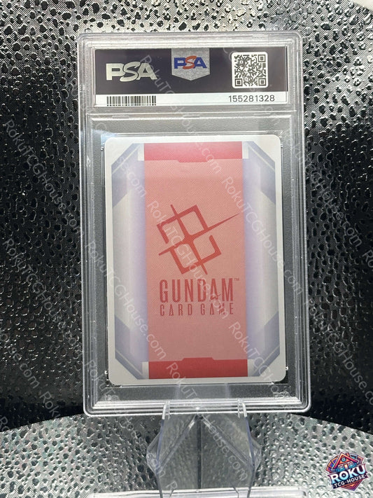 Newtype Rising Gundam Card R-004 PSA 10 graded back