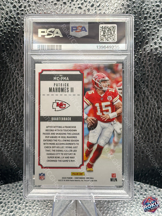 Patrick Mahomes II - 2020 Panini Contenders MVP Contenders - NFL Card (PSA 10)
