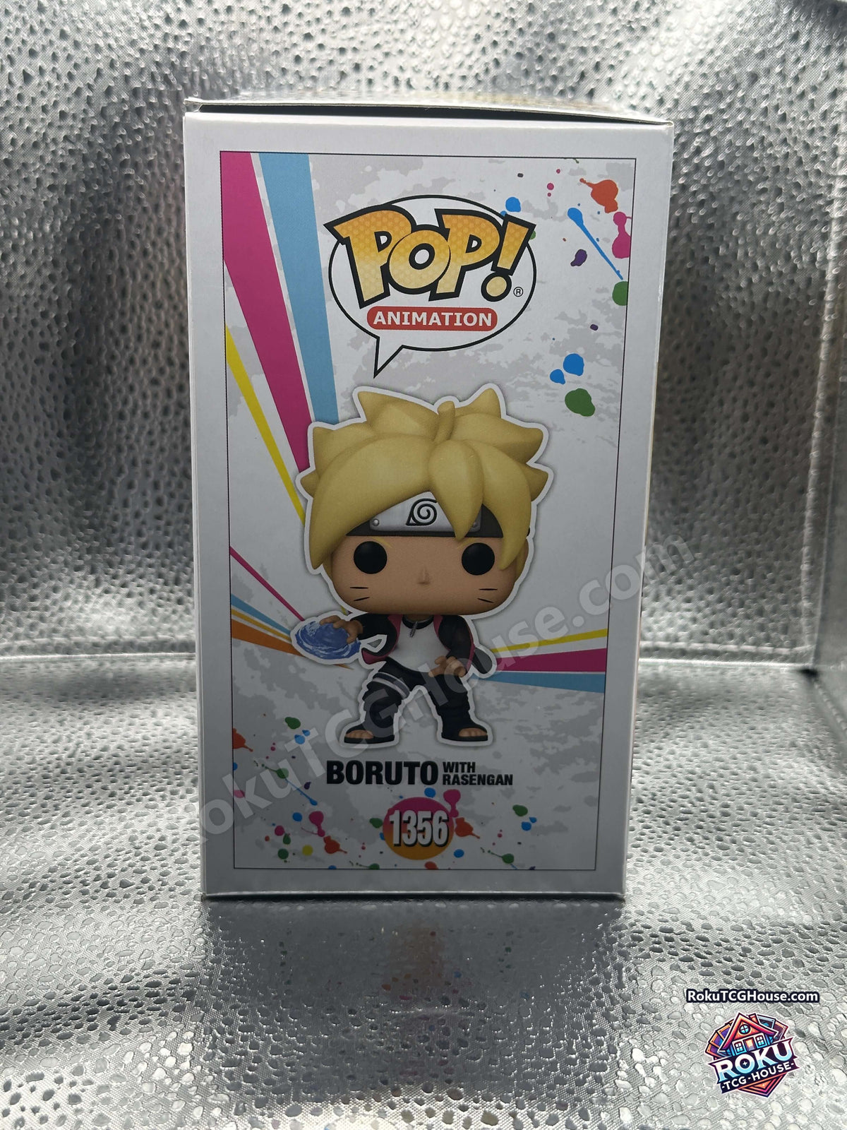 Boruto with Rasengan Funko Pop #1356 - other side of box