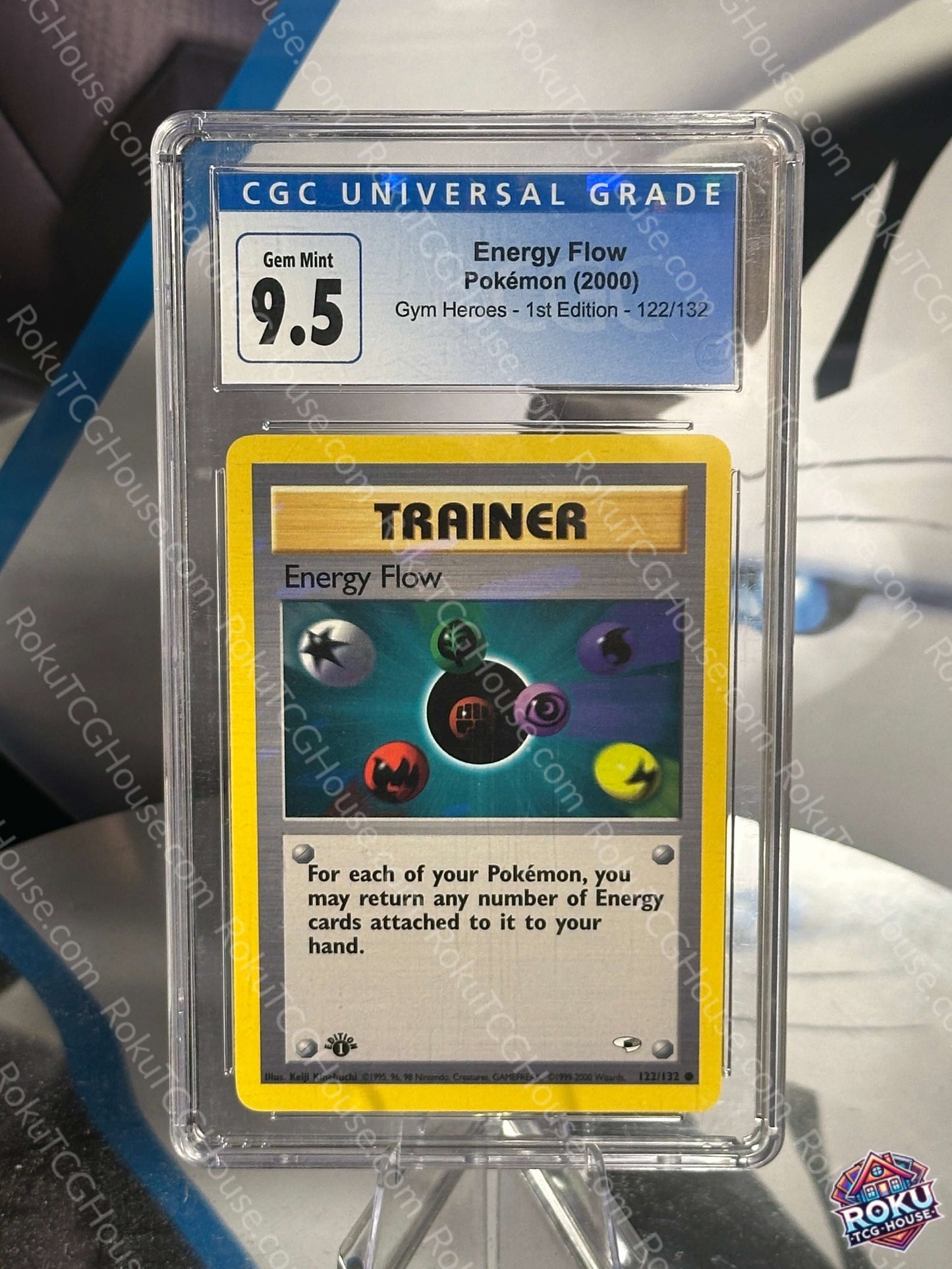 Energy Flow - Gym Heroes (1st Ed.) - Pokemon Card (CGC 9.5)