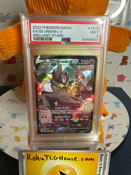 PSA 9 Urshifu V - Brilliant Stars