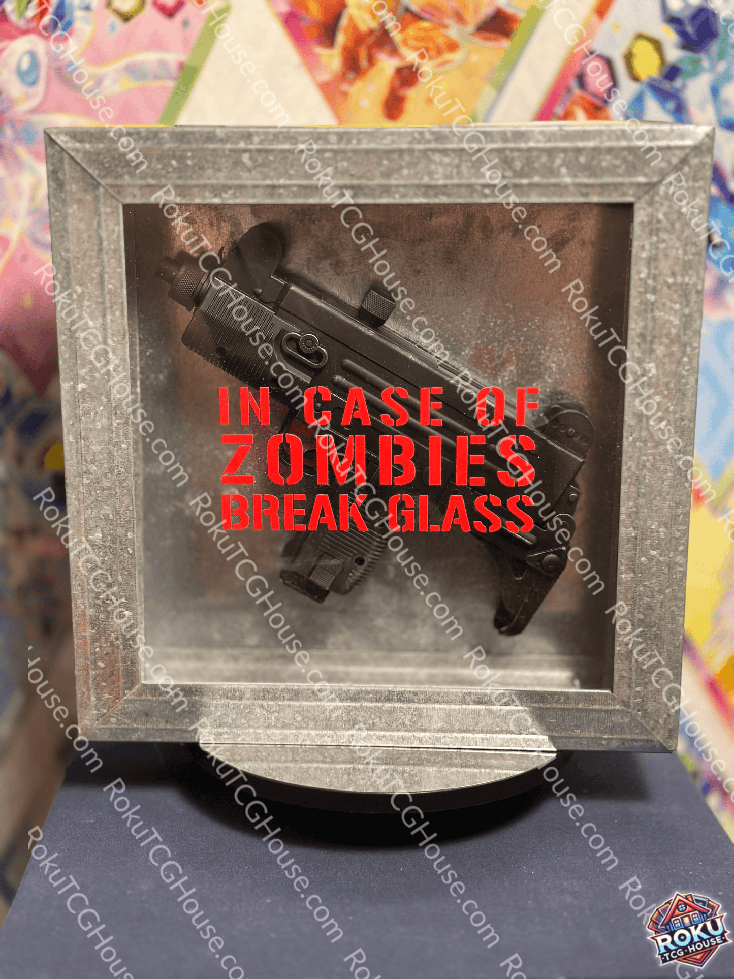 Uzi Zombies Prop Gun Display