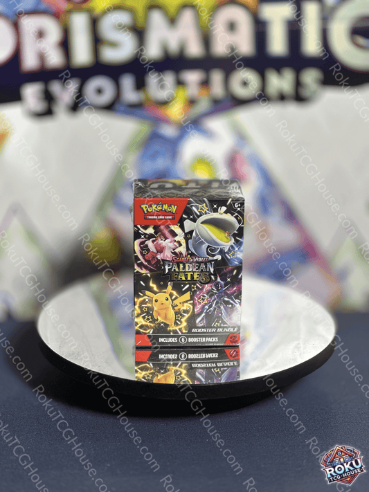Front of Paldean Fates – Pokémon TCG Booster Bundle.