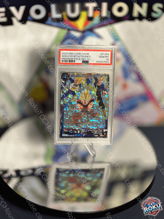 SS Son Goku & SS Vegeta & SS Trunks, United - Premium Pack Set 14 - Dragon Ball Super Card (PSA 10)