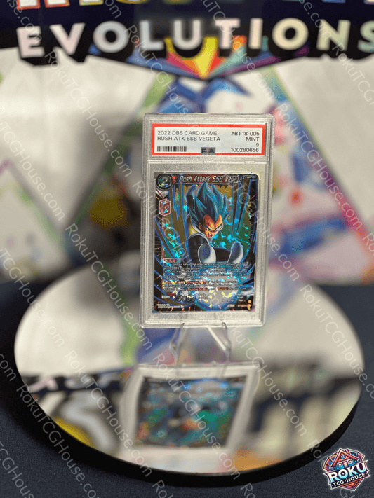 Rush Attack, SSB Vegeta - Dawn of the Z Legends - Dragon Ball Super Card (PSA 9)