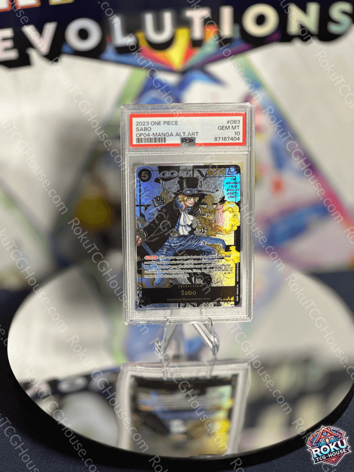 Sabo (Manga) - Kingdoms of Intrigue (OP-04) - One Piece Card (PSA 10)