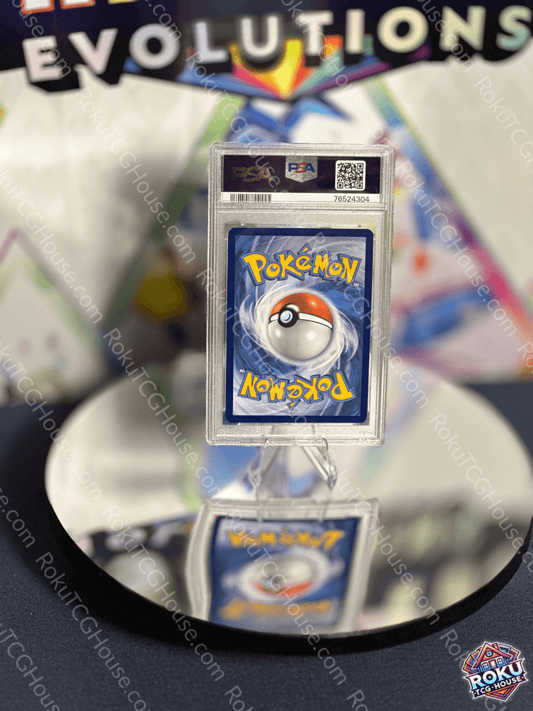 Back of Inteleon VMax – Fusion Strike – Pokémon Card (PSA 9).