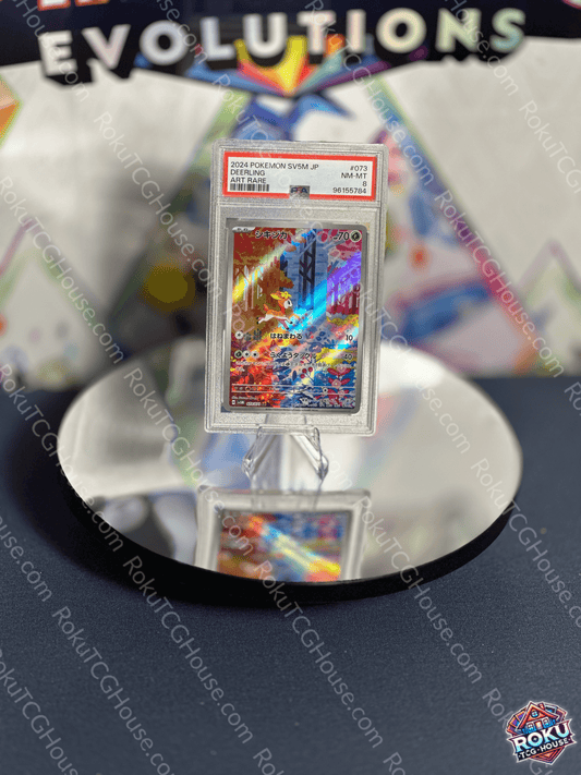 Japanese PSA 8 Deerling card from Cyber Judge
