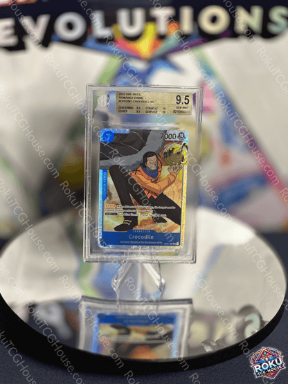 Front of Crocodile – Romance Dawn – One Piece Card (BGS 9.5).