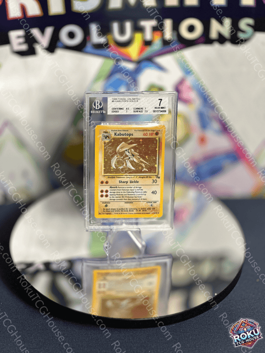 Front of Kabutops – Fossil (Unlimited) – Pokémon Card (BGS 7).