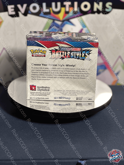 Back of Battle Styles – Pokémon TCG Booster Box (SWSH05).