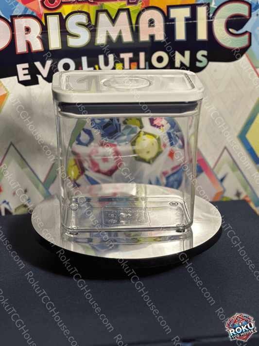 Empty Booster Box Protector Case – clear protective case for storing Pokémon TCG Booster Boxes.