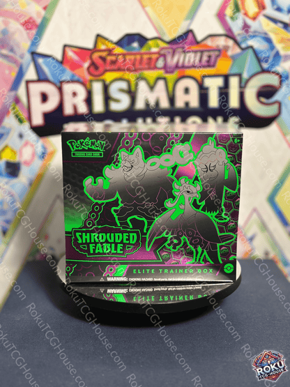 Front of Shrouded Fable – Pokémon TCG Elite Trainer Box.