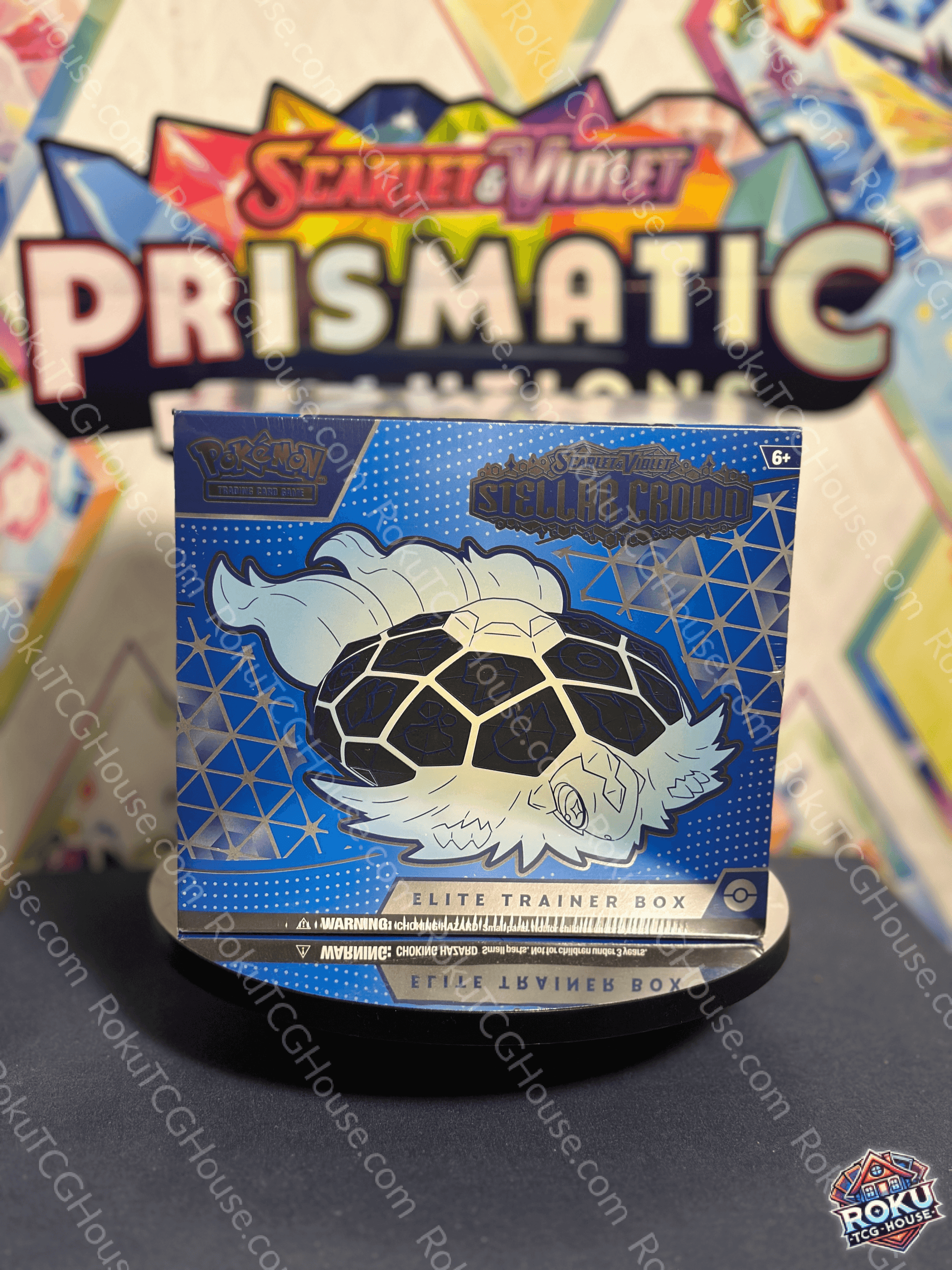 Front of Stellar Crown – Pokémon TCG Elite Trainer Box.