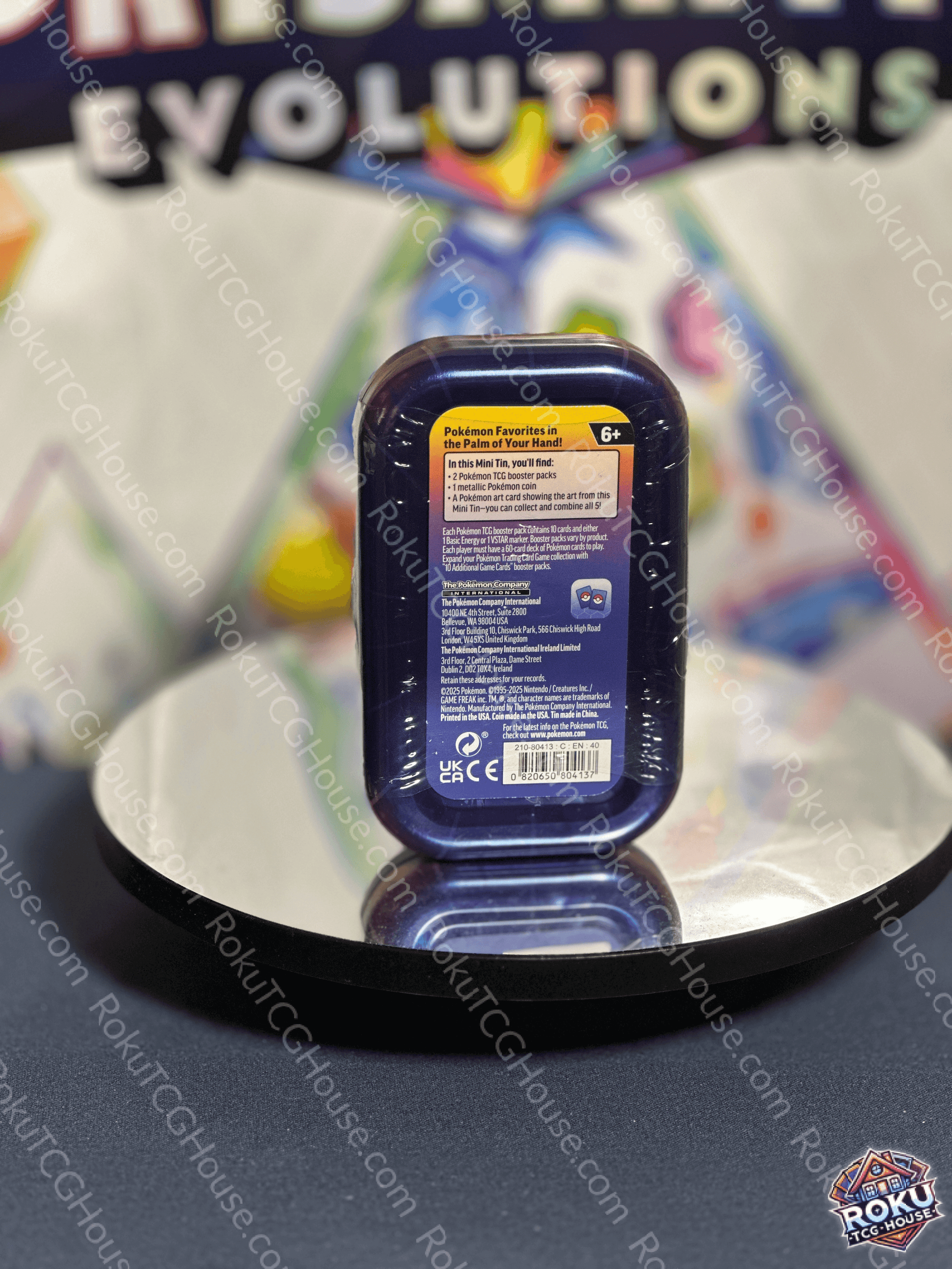 Back of Pokémon TCG: Kanto Powers Mini‑Tin – Pokémon Trading Card Game mini tin.