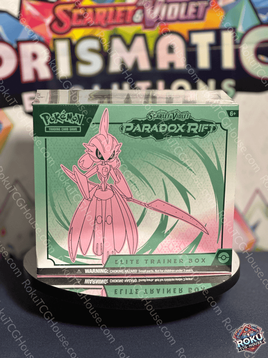Front of Paradox Rift – Elite Trainer Box (Iron Valiant) – Pokémon TCG Elite Trainer Box.